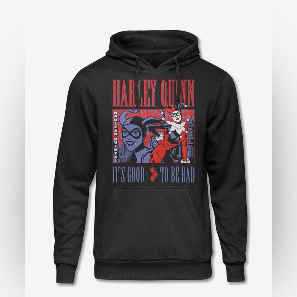DC Comics Harley Quinn “It’s Good to Be Bad”Graphic Hoodie